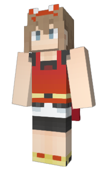 Red Pokemon Minecraft Skin