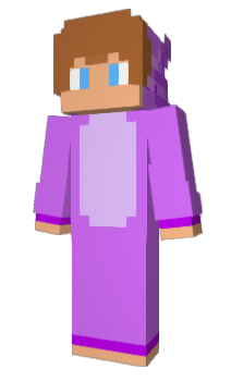 Minecraft skin PurpleAxolotl