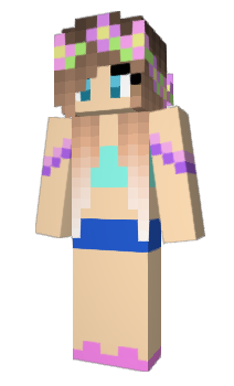 Minecraft скин по нику girlyrainbow