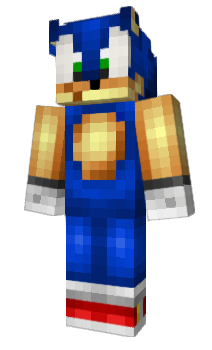 Sonic the Hedgehog Minecraft Skin