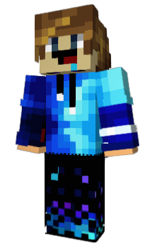 blue herobrine  Minecraft Skin