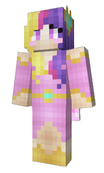 Minecraft skin RainbowGleam