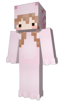 Minecraft skin Axolotita