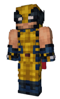 Minecraft skin woolverine