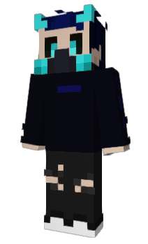 Minecraft skin blueghostboi
