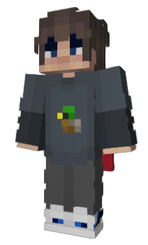 ender boy in hoodie, Minecraft Skin