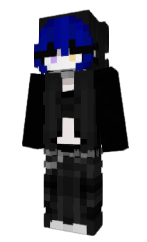 Minecraft skin bluehairs