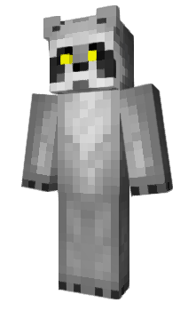 Minecraft скін по ніку ReactiveRaccoon