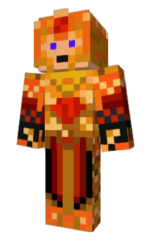 Minecraft skin orangedemon