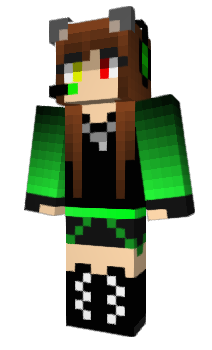 Minecraft скін по ніку WolfGirlGamer