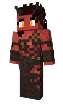 Minecraft skin Karlach