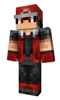 Pokemon trainer Red Minecraft Skin