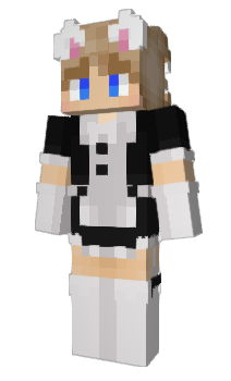 Minecraft скін по ніку CuteMaidBoy