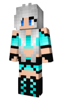 Minecraft skin peliazul