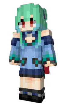 Minecraft skin Rushia