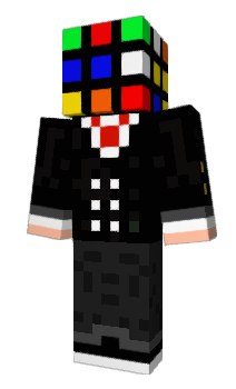 Minecraft skin rubixcubehead