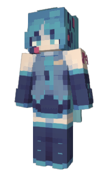 Minecraft скин по нику FaZeQueenMiku