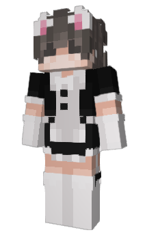 Minecraft skin MilkBlack