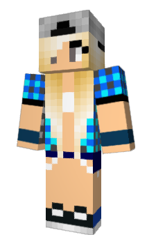 Minecraft скін по ніку BlueBlueGirl