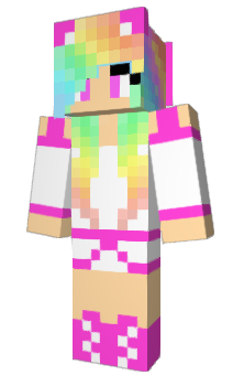 Minecraft skin RainbowDashJ