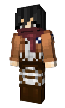 Minecraft скин по нику MikasaAOT
