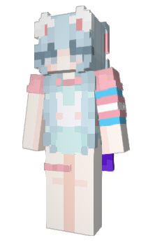 Minecraft скін по ніку TransgenderFlag