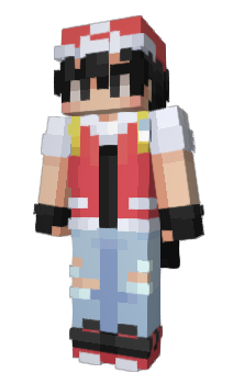 Trainer Red [Pokémon: Let's Go] Minecraft Skin