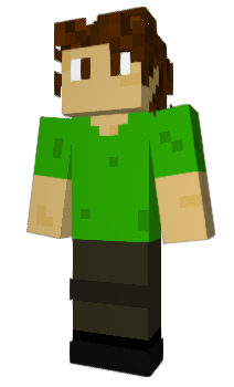 Minecraft скин по нику PigGreen