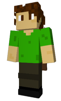 Minecraft скин по нику PigGreen