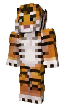 Minecraft skin Tiger_6