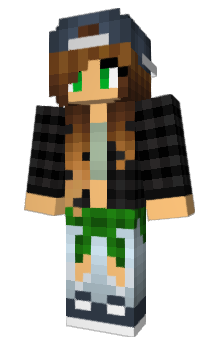 Minecraft skin GirlGlitch