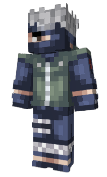 Minecraft skin kakashii