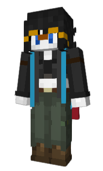 Minecraft skin GirlHoleDigger