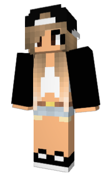 Minecraft skin KawaiiGothGirl