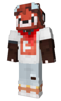 Minecraft skin PandaMerahJr