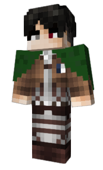 Minecraft skin LeviAckermanUwU