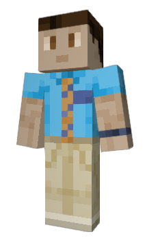 Minecraft скін по ніку BlueShirtGuy