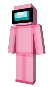 Minecraft скин по нику PinkAmongUs