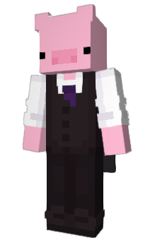 Minecraft скин по нику ThePurplePiggies