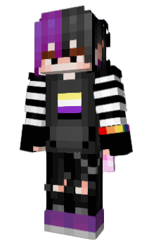 Minecraft skin EnbyAkira