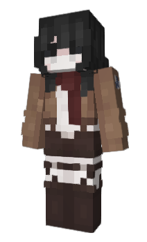 Minecraft скин по нику mikasa1