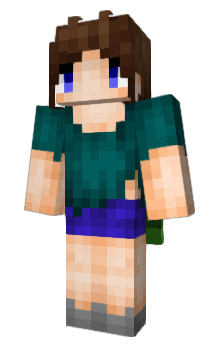 herobrine girl, Minecraft Skin