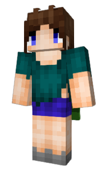 Herobrine Girl  Minecraft Skin