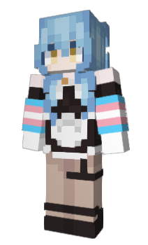 Minecraft skin TransCatGirlMaid