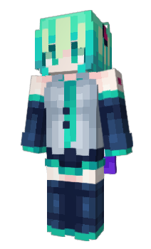 Minecraft skin vitterligt