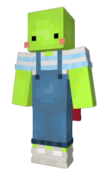 Minecraft skin Lime___