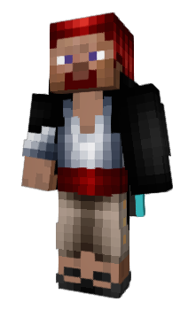 Minecraft skin hairred