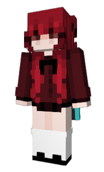 Minecraft skin hairred