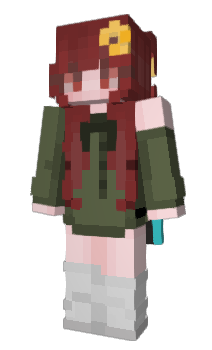 Minecraft skin hairred