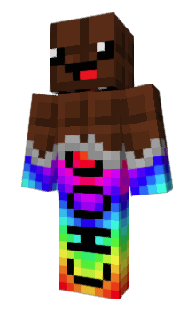 Minecraft skin RainbowChocolate